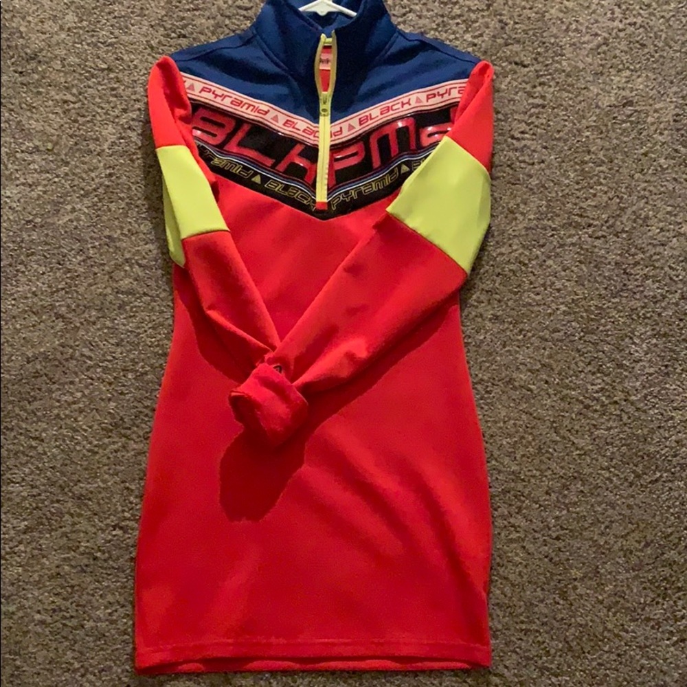 Black pyramid dress